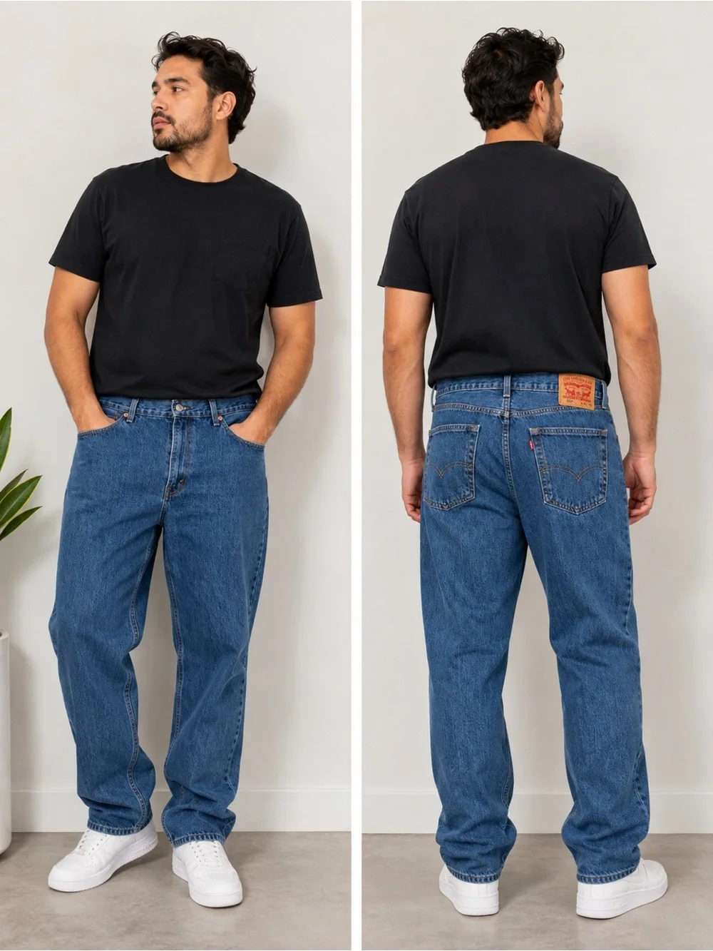 Levi’s 550 Relaxed Fit Jeans Men’s 38x30 Blue Tapered 100% Cotton Denim